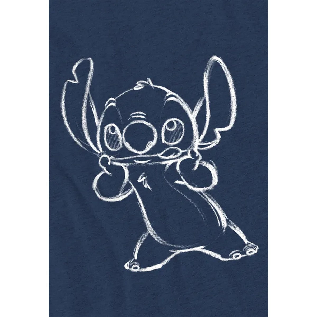 Heather Navy - Lifestyle - Lilo & Stitch Unisex Adult Sketch T-Shirt