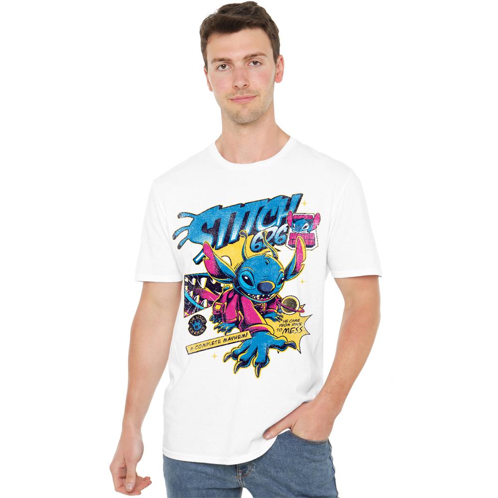 White - Lifestyle - Lilo & Stitch Unisex Adult 626 Comic T-Shirt