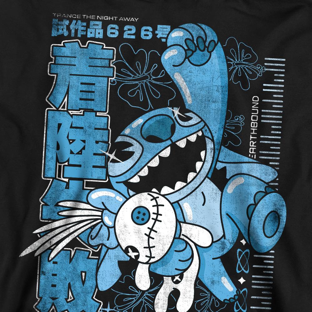Black - Side - Lilo & Stitch Unisex Adult Manga Jump Sweatshirt