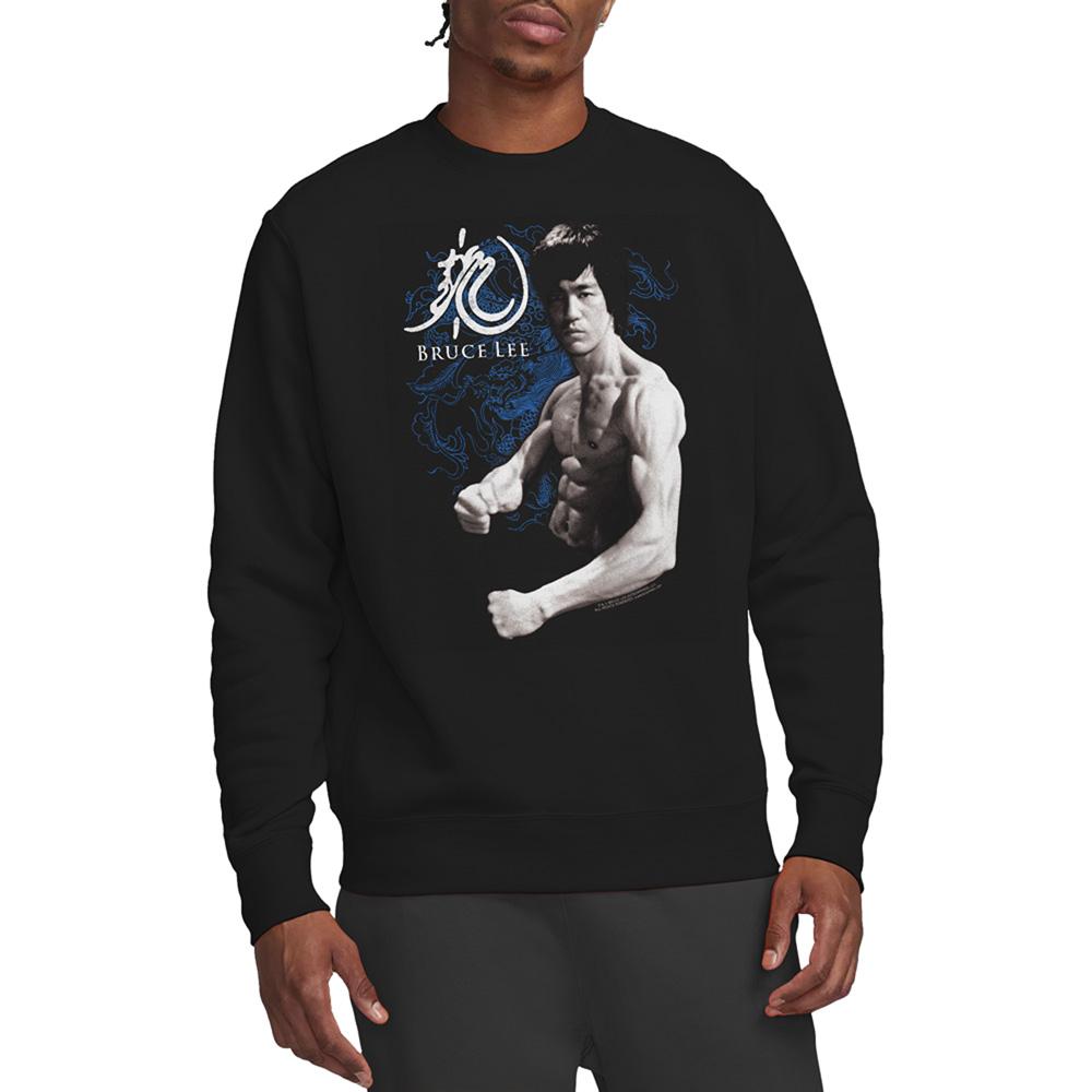 Black - Lifestyle - Bruce Lee Unisex Adult Stance Dragon Sweatshirt