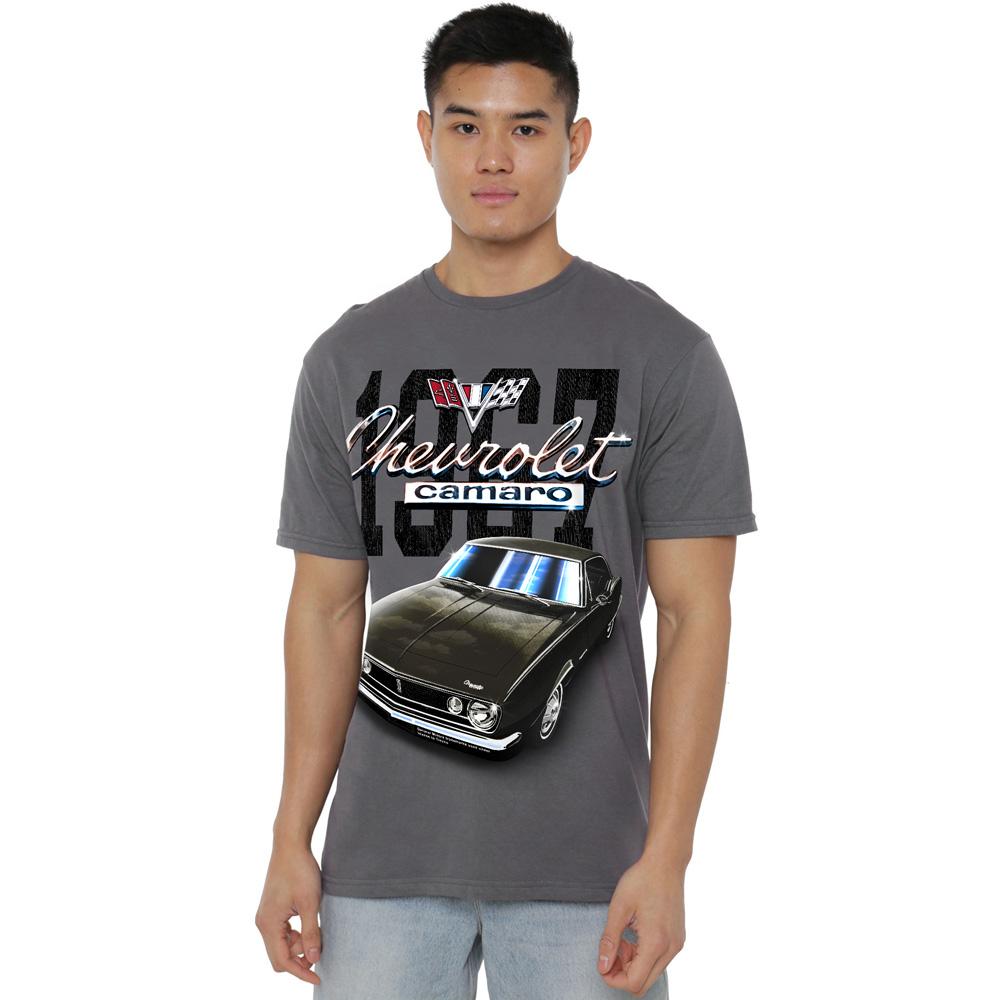 Charcoal - Lifestyle - Chevrolet Unisex Adult Camaro Classic T-Shirt
