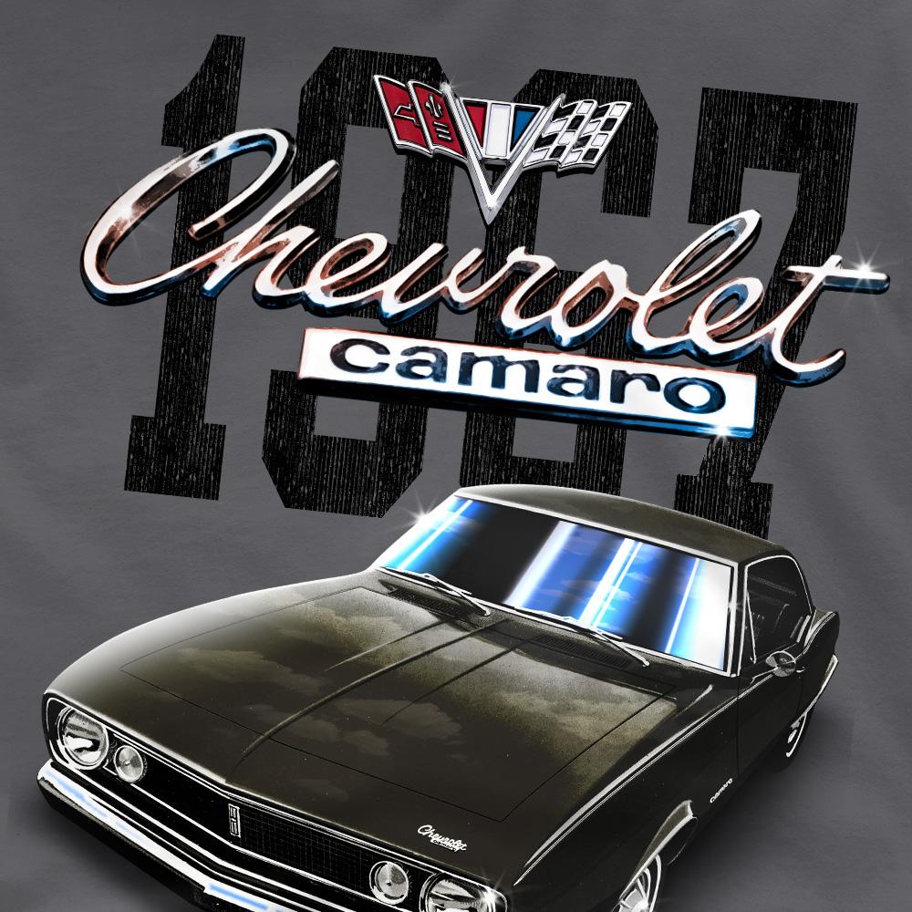 Charcoal - Side - Chevrolet Unisex Adult Camaro Classic T-Shirt