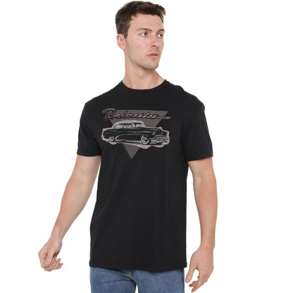 Black - Side - Cotton Soul Unisex Adult Buick 1952 Roadmaster T-Shirt