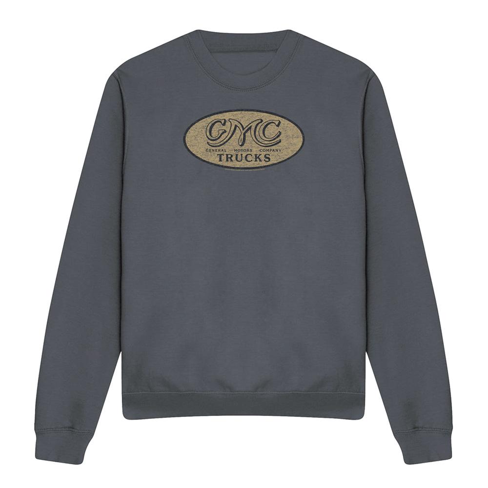 Charcoal - Front - GMC Unisex Adult Vintage Logo Sweatshirt