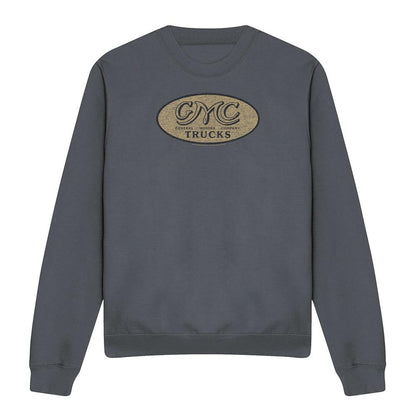 Charcoal - Front - GMC Unisex Adult Vintage Logo Sweatshirt