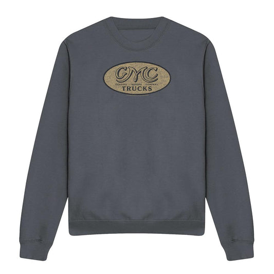 Charcoal - Front - GMC Unisex Adult Vintage Logo Sweatshirt