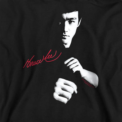 Black - Side - Bruce Lee Unisex Adult The Dragon Awaits Sweatshirt