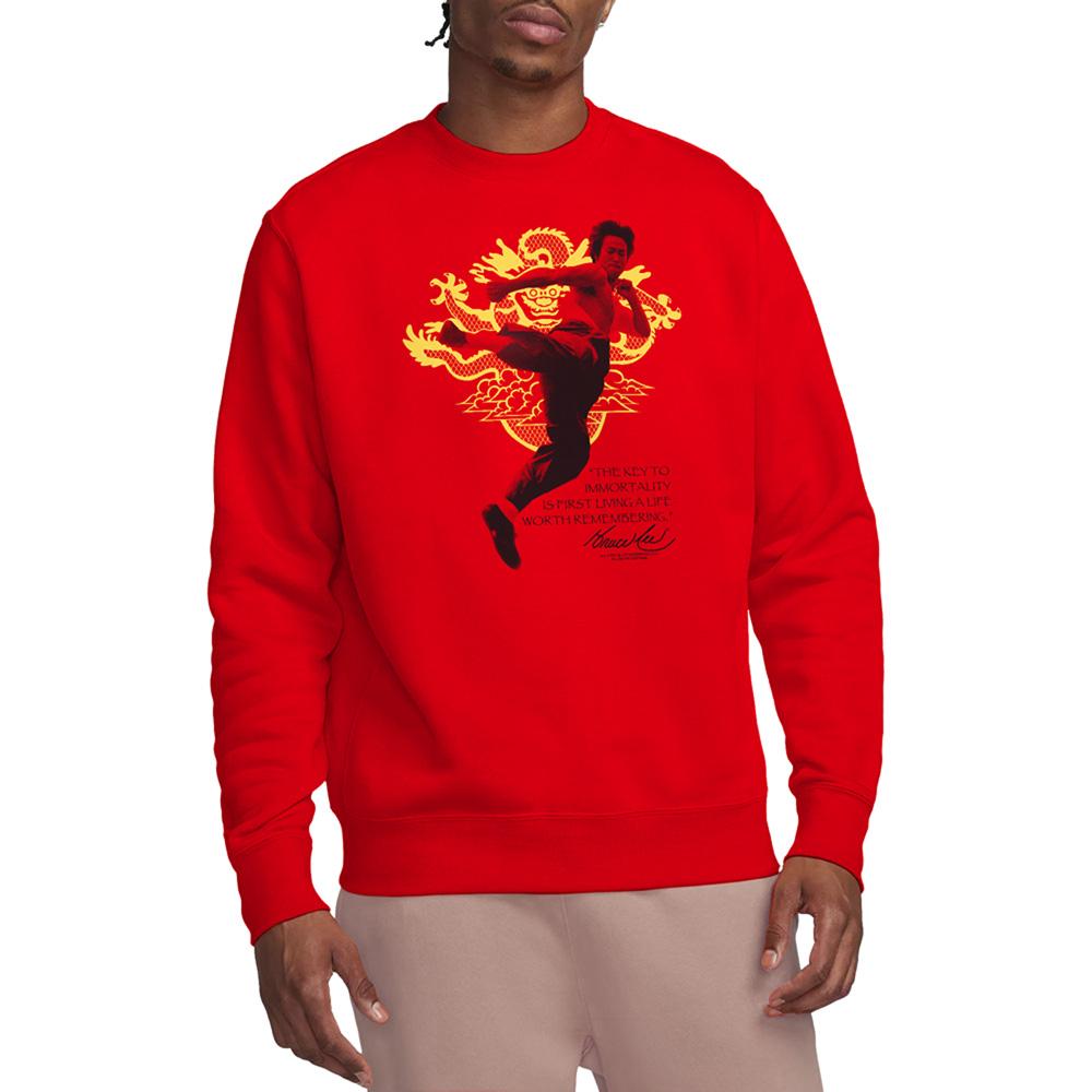 Red - Lifestyle - Bruce Lee Unisex Adult Immortal Dragon Sweatshirt