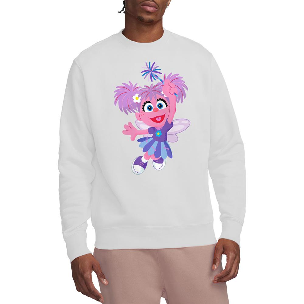 White - Lifestyle - Sesame Street Unisex Adult Furry Friends Forever! Abby Cadabby Sweatshirt