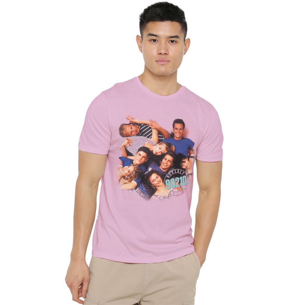 Pink - Lifestyle - 90210 Unisex Adult Gang In Logo T-Shirt