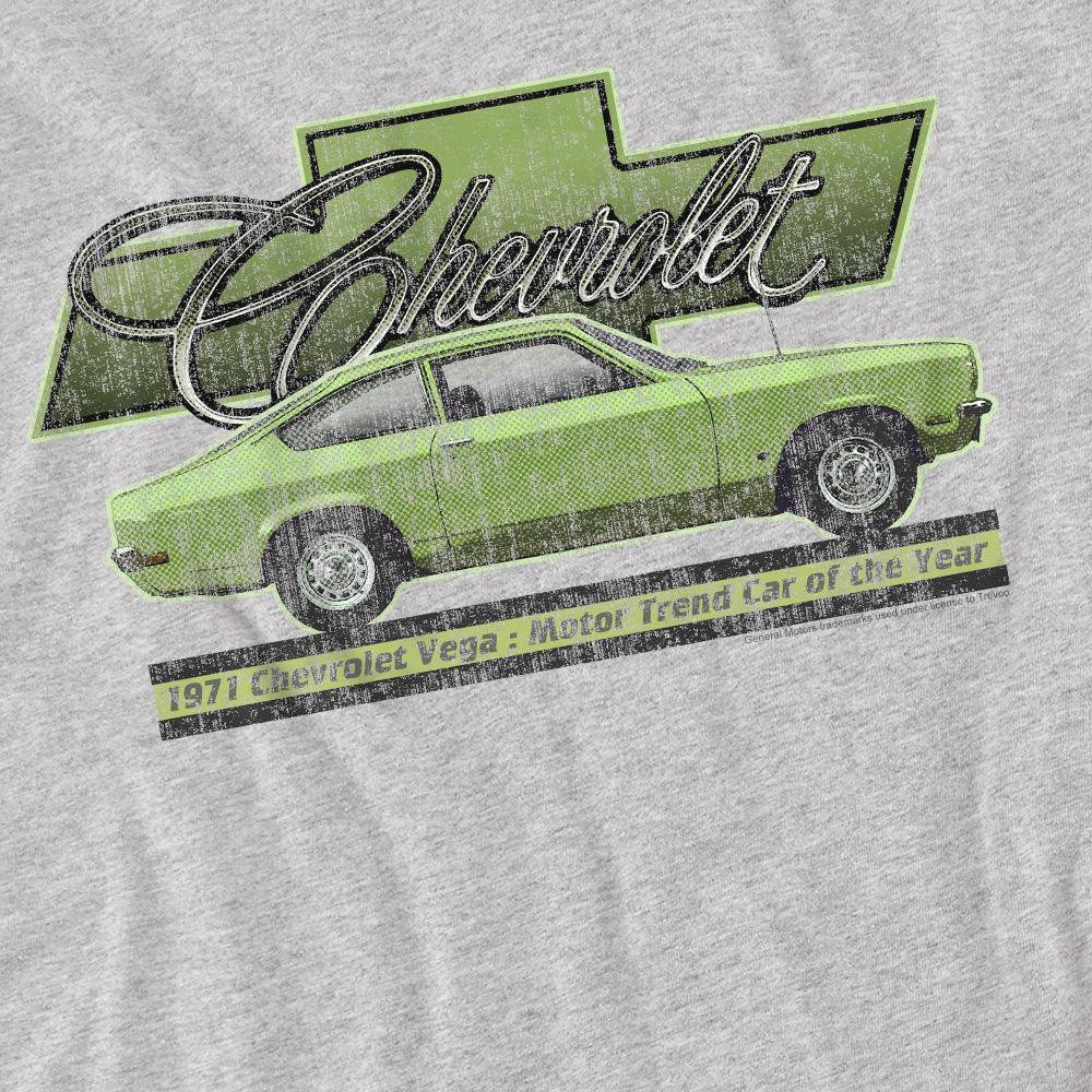 Athletic Heather - Side - Chevrolet Unisex Adult Vega Car Of The Year 71 T-Shirt