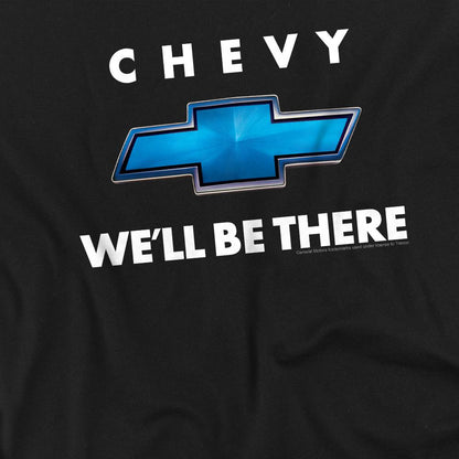 Black - Side - Chevrolet Unisex Adult Well Be There T-Shirt