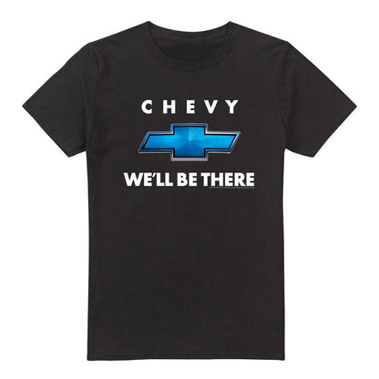 Black - Front - Chevrolet Unisex Adult Well Be There T-Shirt