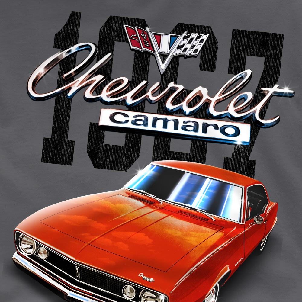 Charcoal - Side - Chevrolet Unisex Adult Classic Camaro T-Shirt
