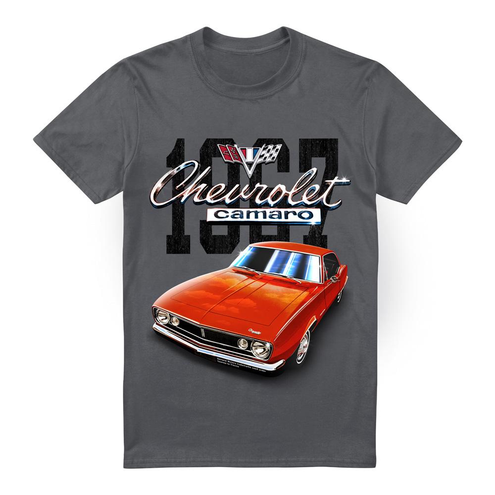 Charcoal - Front - Chevrolet Unisex Adult Classic Camaro T-Shirt