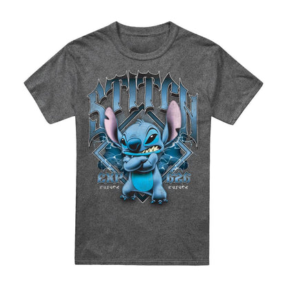 Vintage Wash-Black - Front - Lilo & Stitch Unisex Adult Band T-Shirt