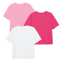 Pink-White - Back - Tinkerbell Girls Magic T-Shirt (Pack of 3)