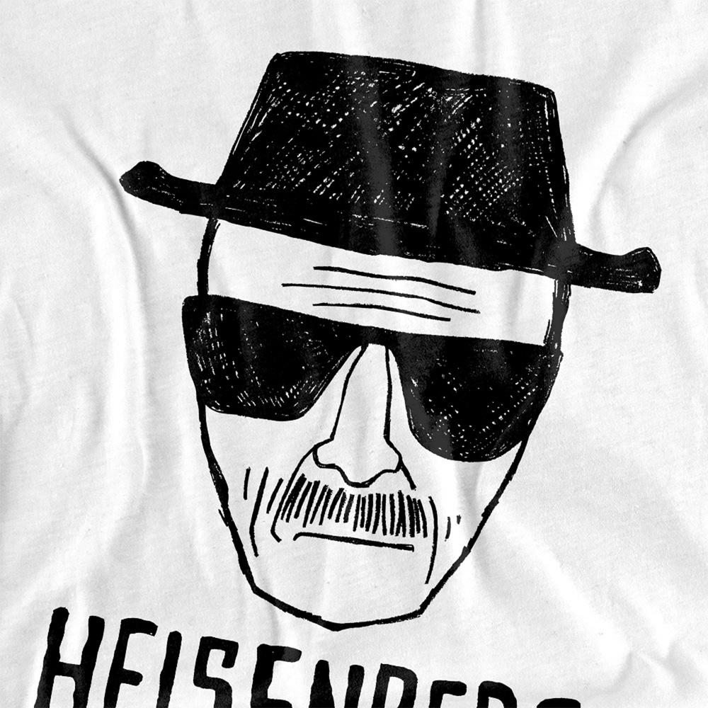 Black-White - Side - Breaking Bad Unisex Adult Heisenberg T-Shirt