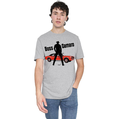 Athletic Heather - Back - Chevrolet Unisex Adult Boss Camaro T-Shirt