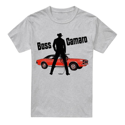 Athletic Heather - Front - Chevrolet Unisex Adult Boss Camaro T-Shirt