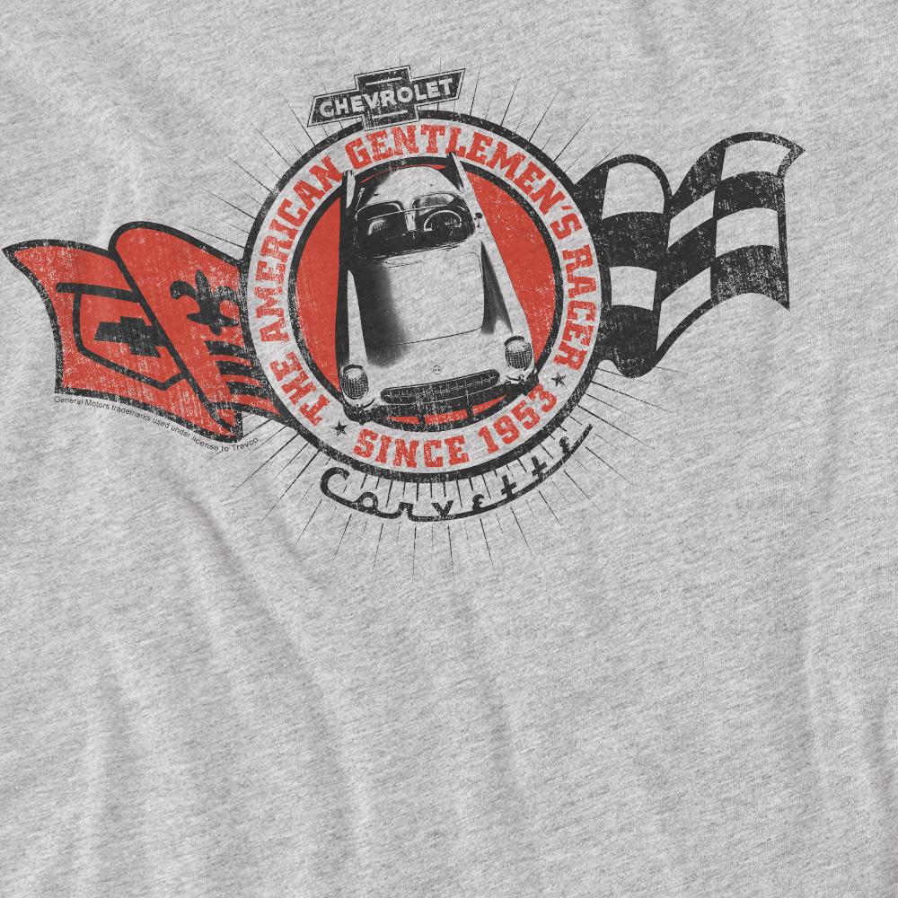 Athletic Heather - Side - Chevrolet Unisex Adult Gentlemens Racer T-Shirt