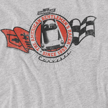 Athletic Heather - Side - Chevrolet Unisex Adult Gentlemens Racer T-Shirt