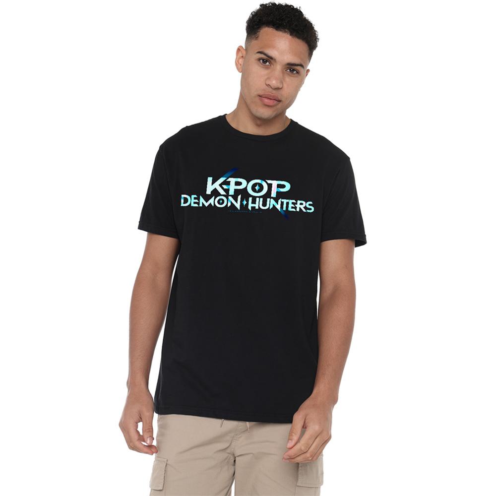 Black - Lifestyle - K-Pop Demon Hunters Unisex Adult Logo T-Shirt