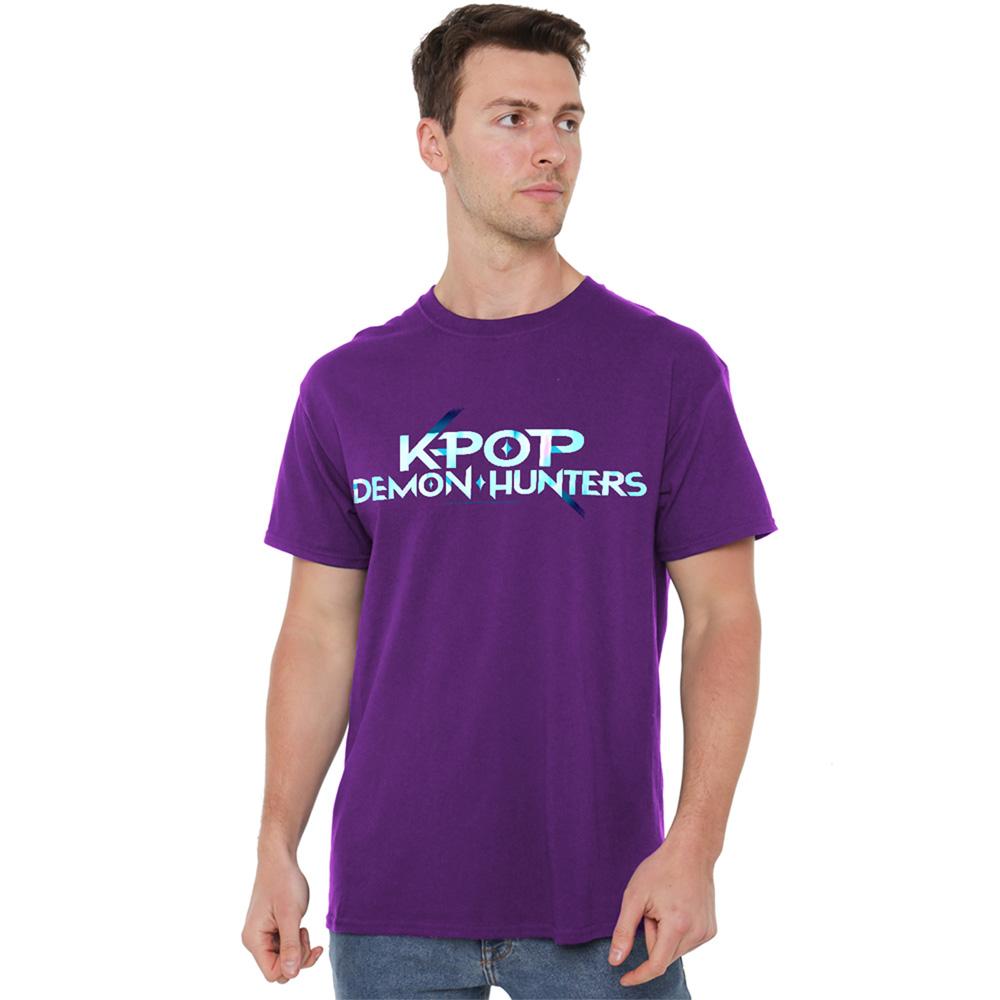 Purple - Lifestyle - K-Pop Demon Hunters Unisex Adult Logo T-Shirt