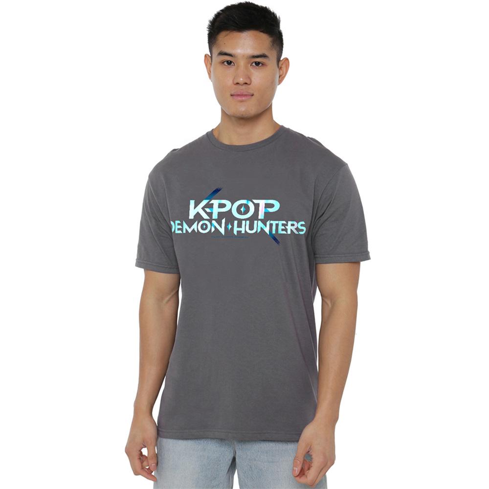 Charcoal - Lifestyle - K-Pop Demon Hunters Unisex Adult Logo T-Shirt