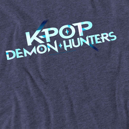 Heather Navy - Pack Shot - K-Pop Demon Hunters Unisex Adult Logo T-Shirt
