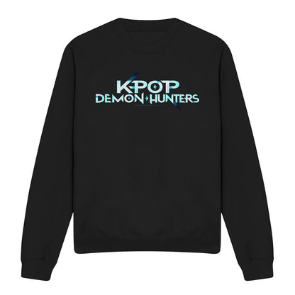 Black - Front - K-Pop Demon Hunters Unisex Adult Logo Sweatshirt