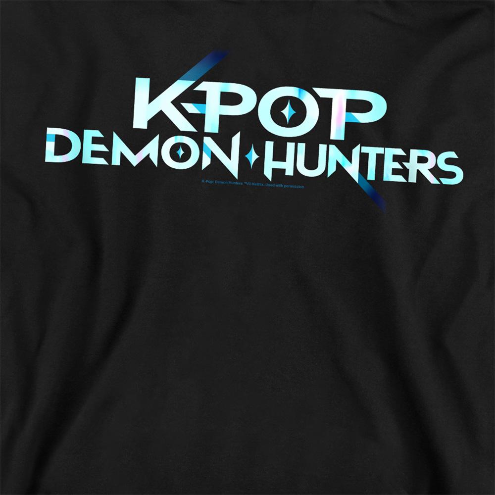 Black - Back - K-Pop Demon Hunters Unisex Adult Logo Sweatshirt