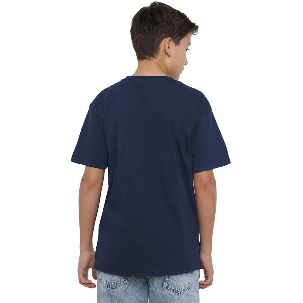 Navy - Side - K-Pop Demon Hunters Childrens-Kids Logo T-Shirt