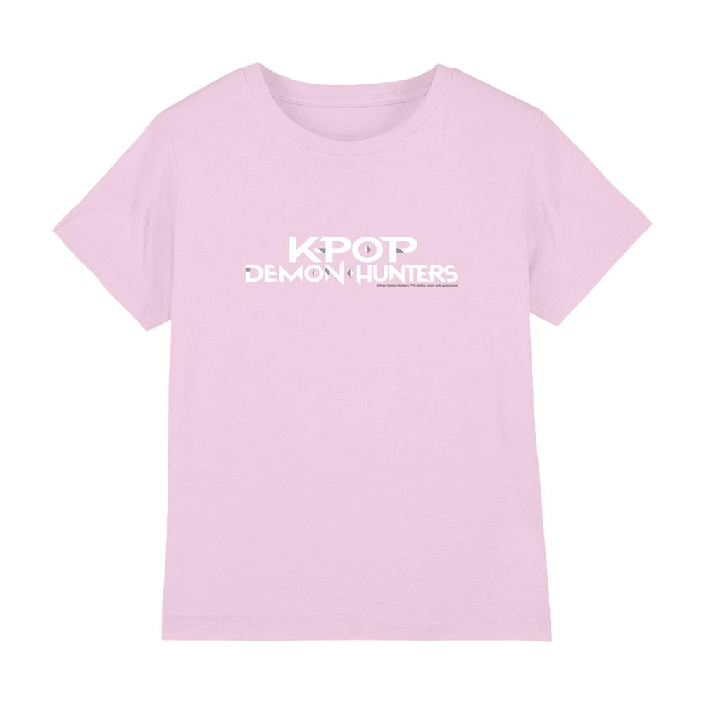 Light Pink - Front - K-Pop Demon Hunters Childrens-Kids Logo T-Shirt