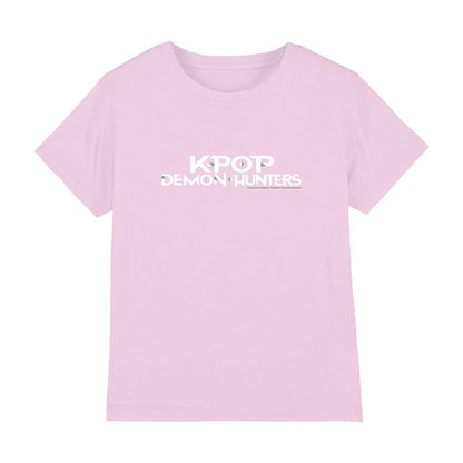 Light Pink - Front - K-Pop Demon Hunters Childrens-Kids Logo T-Shirt