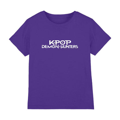 Purple - Front - K-Pop Demon Hunters Childrens-Kids Logo T-Shirt