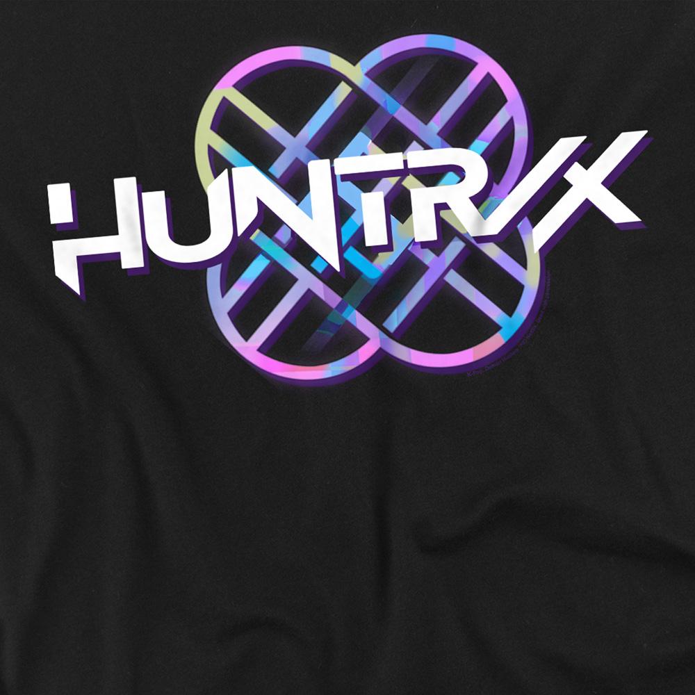 Black - Pack Shot - K-Pop Demon Hunters Unisex Adult Huntr-X Pastel Logo T-Shirt