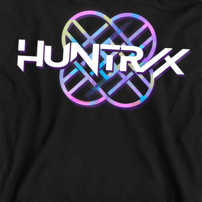 Black - Pack Shot - K-Pop Demon Hunters Unisex Adult Huntr-X Pastel Logo Sweatshirt