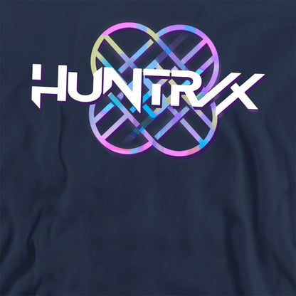 Navy - Back - K-Pop Demon Hunters Unisex Adult Huntr-X Pastel Logo Sweatshirt
