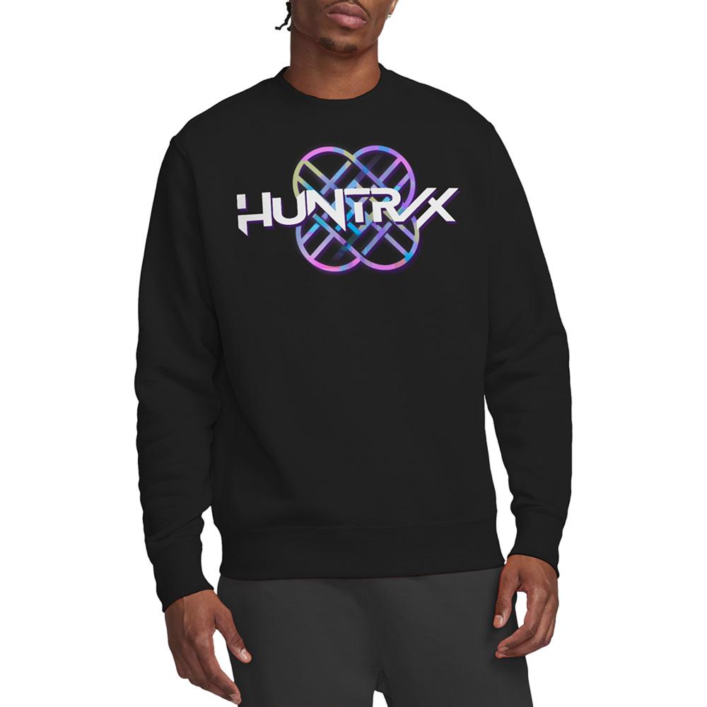 Black - Side - K-Pop Demon Hunters Unisex Adult Huntr-X Pastel Logo Sweatshirt