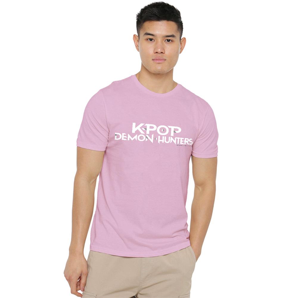 Light Pink - Lifestyle - K-Pop Demon Hunters Unisex Adult Logo T-Shirt