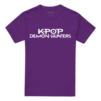 Purple - Front - K-Pop Demon Hunters Unisex Adult Logo T-Shirt