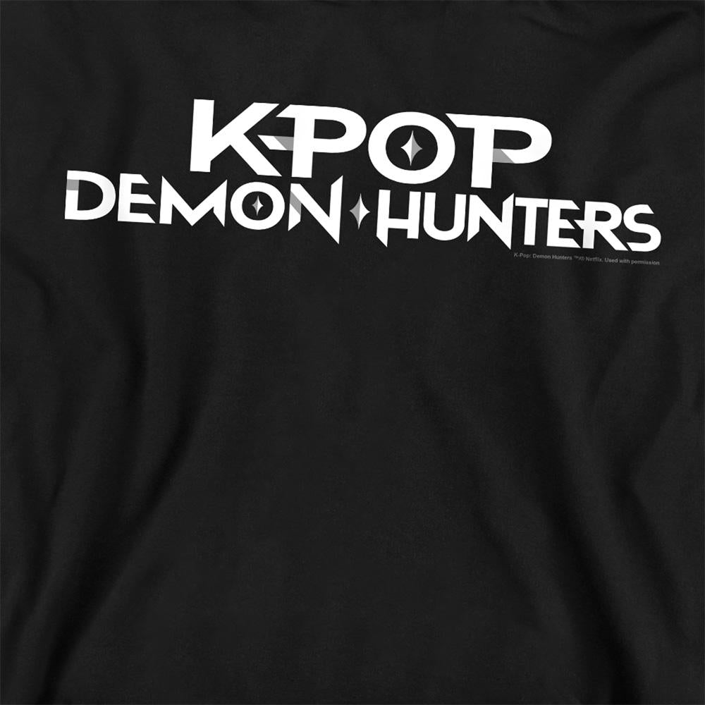 Black-White - Pack Shot - K-Pop Demon Hunters Unisex Adult Logo Sweatshirt