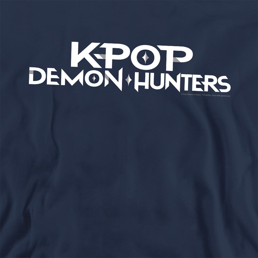 Navy - Back - K-Pop Demon Hunters Unisex Adult Logo Sweatshirt