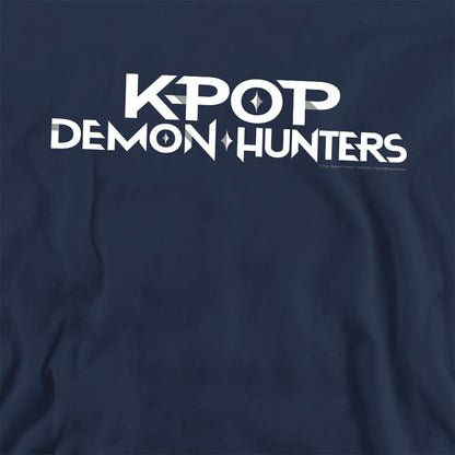 Navy - Back - K-Pop Demon Hunters Unisex Adult Logo Sweatshirt