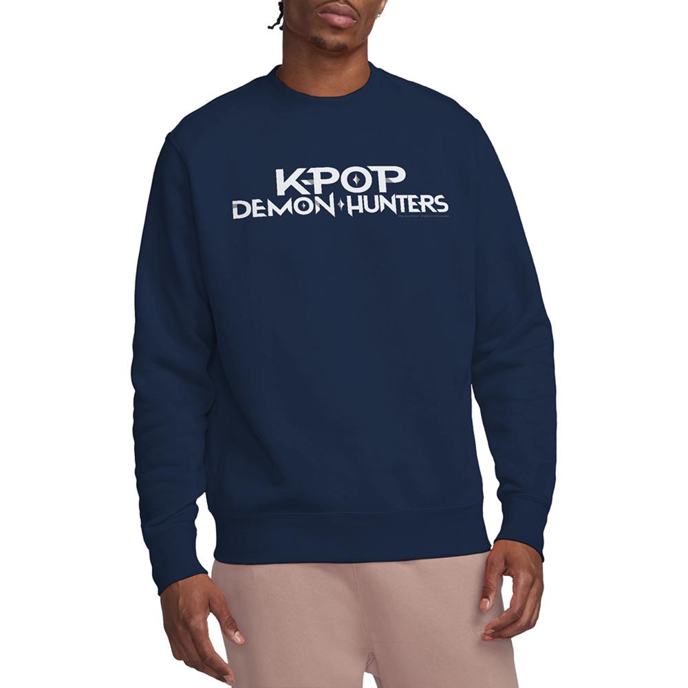 Navy - Lifestyle - K-Pop Demon Hunters Unisex Adult Logo Sweatshirt