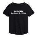 Black - Lifestyle - K-Pop Demon Hunters Womens-Ladies Logo Fashion T-Shirt