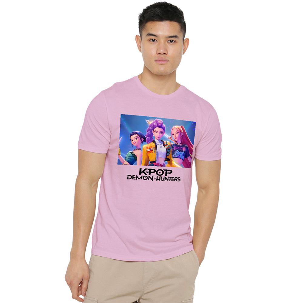 Light Pink - Lifestyle - K-Pop Demon Hunters Unisex Adult Huntr-X T-Shirt