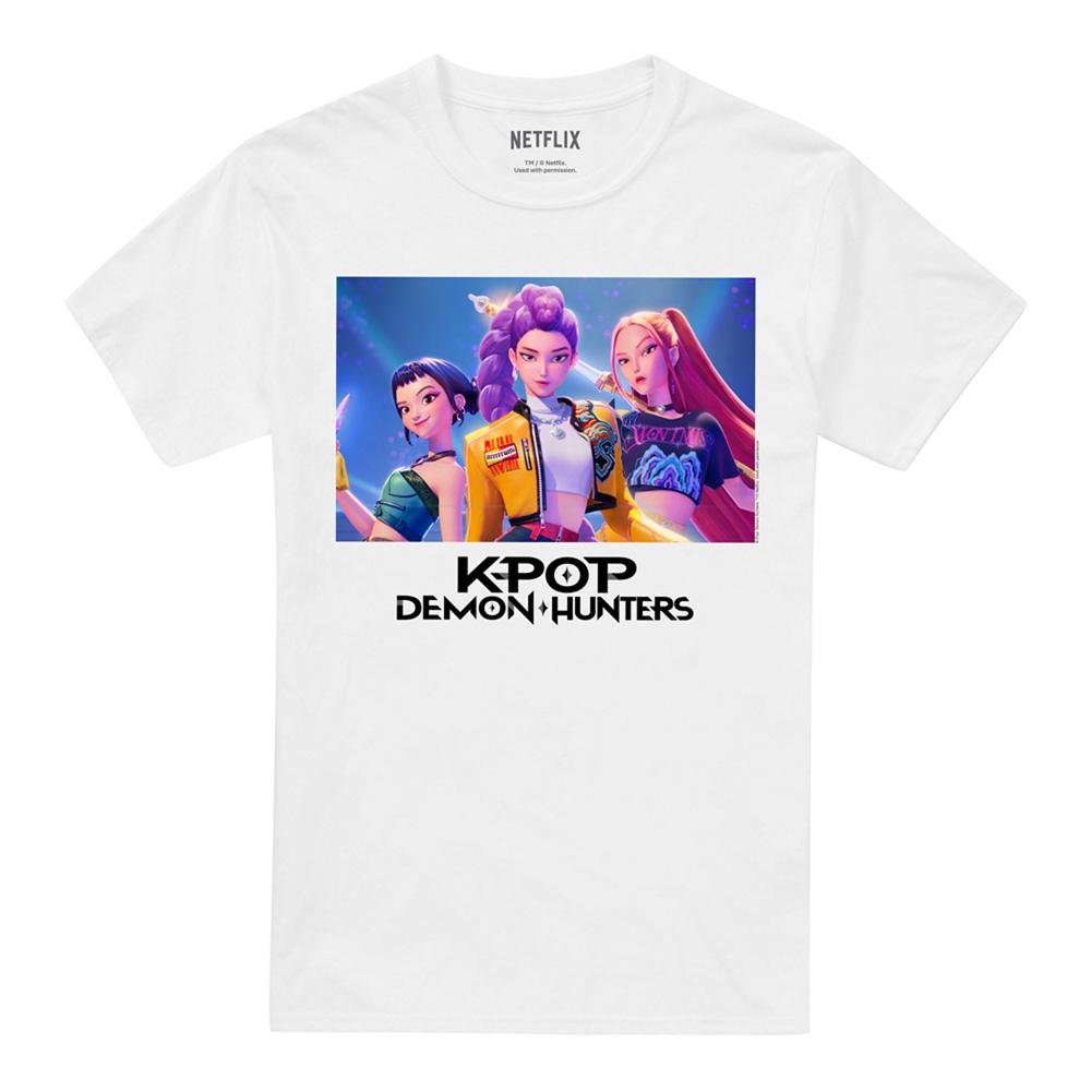 White - Lifestyle - K-Pop Demon Hunters Unisex Adult Huntr-X T-Shirt