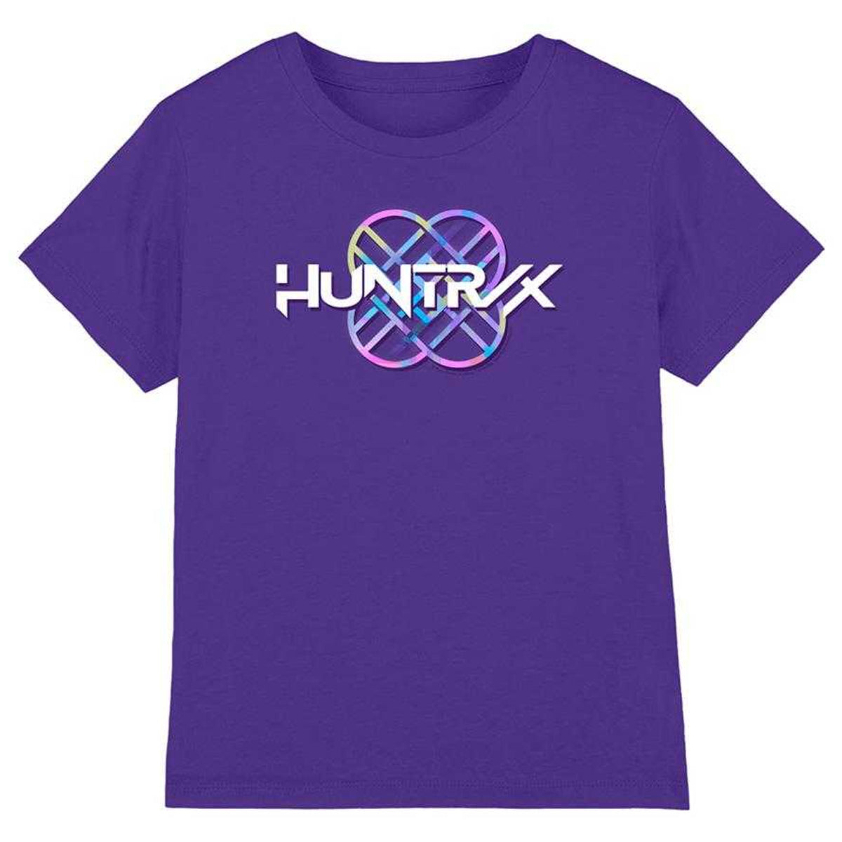 Purple - Front - K-Pop Demon Hunters Childrens-Kids Pastel Logo T-Shirt